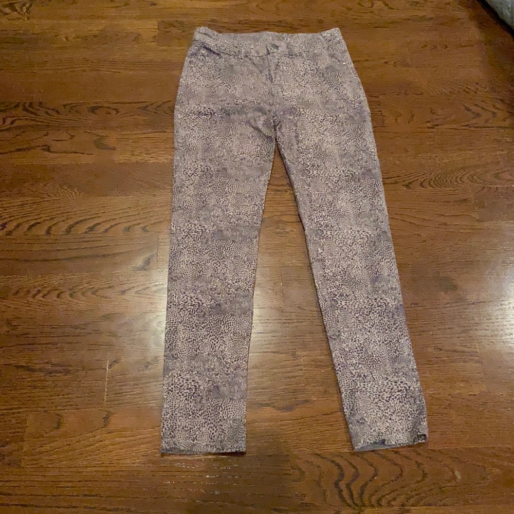 Animal Print Twill Cotton Pants!